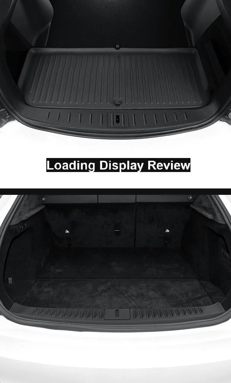 TPE Trunk Sill Protector for Tesla Model S 2023+ — Anti-Scratch Rear Bumper Guard Cover