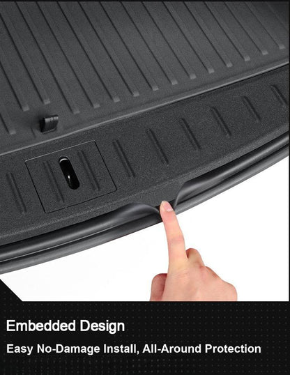 TPE Trunk Sill Protector for Tesla Model S 2023+ — Anti-Scratch Rear Bumper Guard Cover