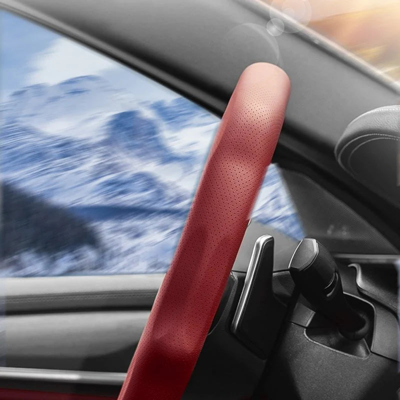 Ultra-Thin Steering Wheel Cover for Tesla Model 3, Model Y, Model S, Model X – Non-Slip, Breathable & All-Season Grip