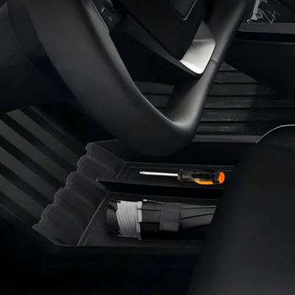 Under Center Console Storage Box Organizer for Tesla Cybertruck (2024–Present) | Custom-Fit Hidden Storage Tray