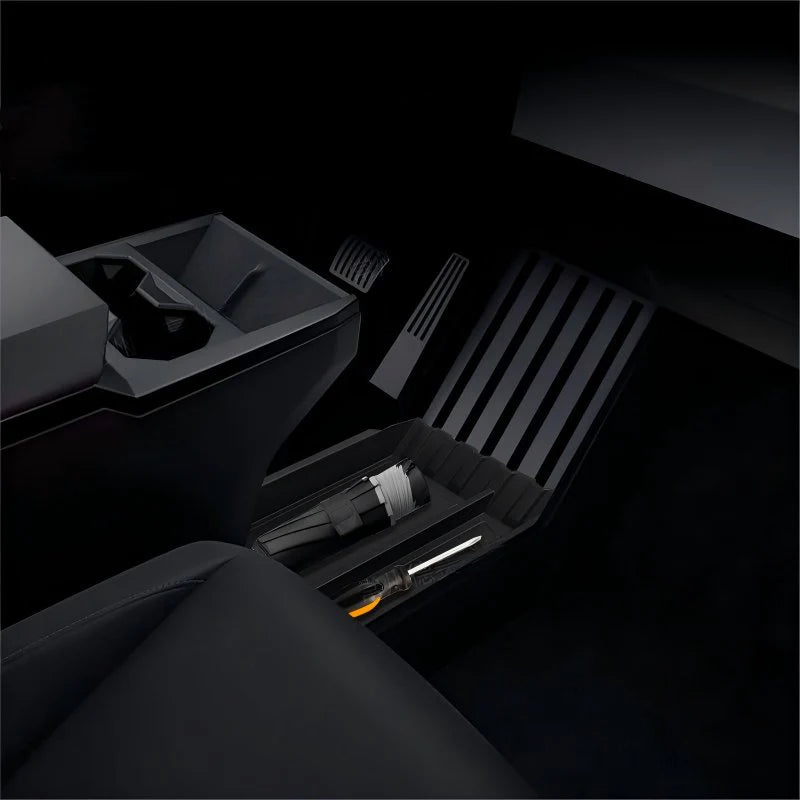 Under Center Console Storage Box Organizer for Tesla Cybertruck (2024–Present) | Custom-Fit Hidden Storage Tray