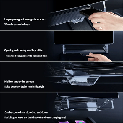 Under-Screen Storage Organizer for Tesla Model Y Juniper & Model 3 Highland