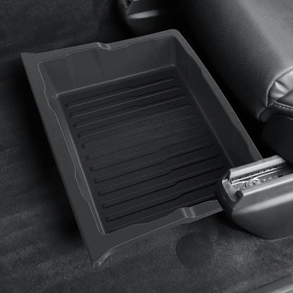 Under-Seat Storage Box for Tesla Model X 2022-2024 | Custom TPE Organizer for Front Seat Space