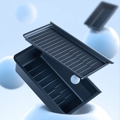 Under-Seat Storage Box (Front) for Tesla Model Y Juniper | Custom 1:1 Fit | Waterproof TPE | Anti-Slip & Safe Design