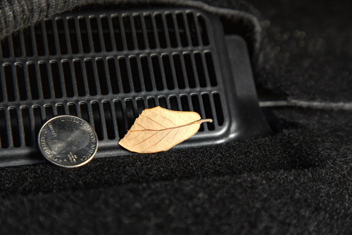 Under Seat HVAC Air Vent Covers for Tesla Model 3 – ABS Debris Protection Guards (Set of 2, Black)