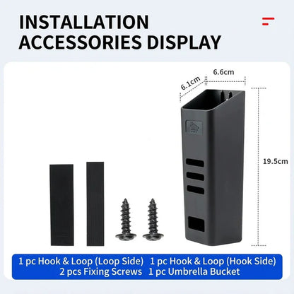 Universal Trunk Umbrella Holder Organizer for Tesla Model S (2012-Present), Model 3 (2017-Present), Model X (2016-Present), Model Y (2020-Present) & Cybertruck | Waterproof ABS Storage Box with Non-Destructive Adhesive Mount