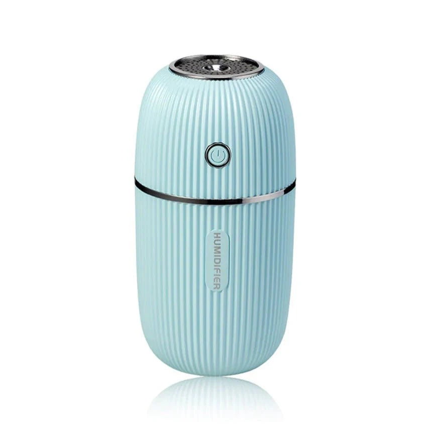 USB Mini Humidifier & Car Air Purifier – Portable Desktop and In-Car Ultrasonic Humidifier with 7-Color LED Light