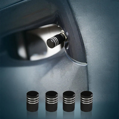 Aluminum Valve Stem Caps for Tesla Model 3 Model Y Model X Model S (2017+) – 4-Pack Anti-Corrosion Tire Air Caps