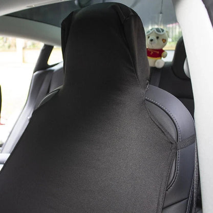 Front Seat Cover Protectors for Tesla Model 3 & Model Y (2017–2024) | Non-Slip Knitted Fabric Seat Protection