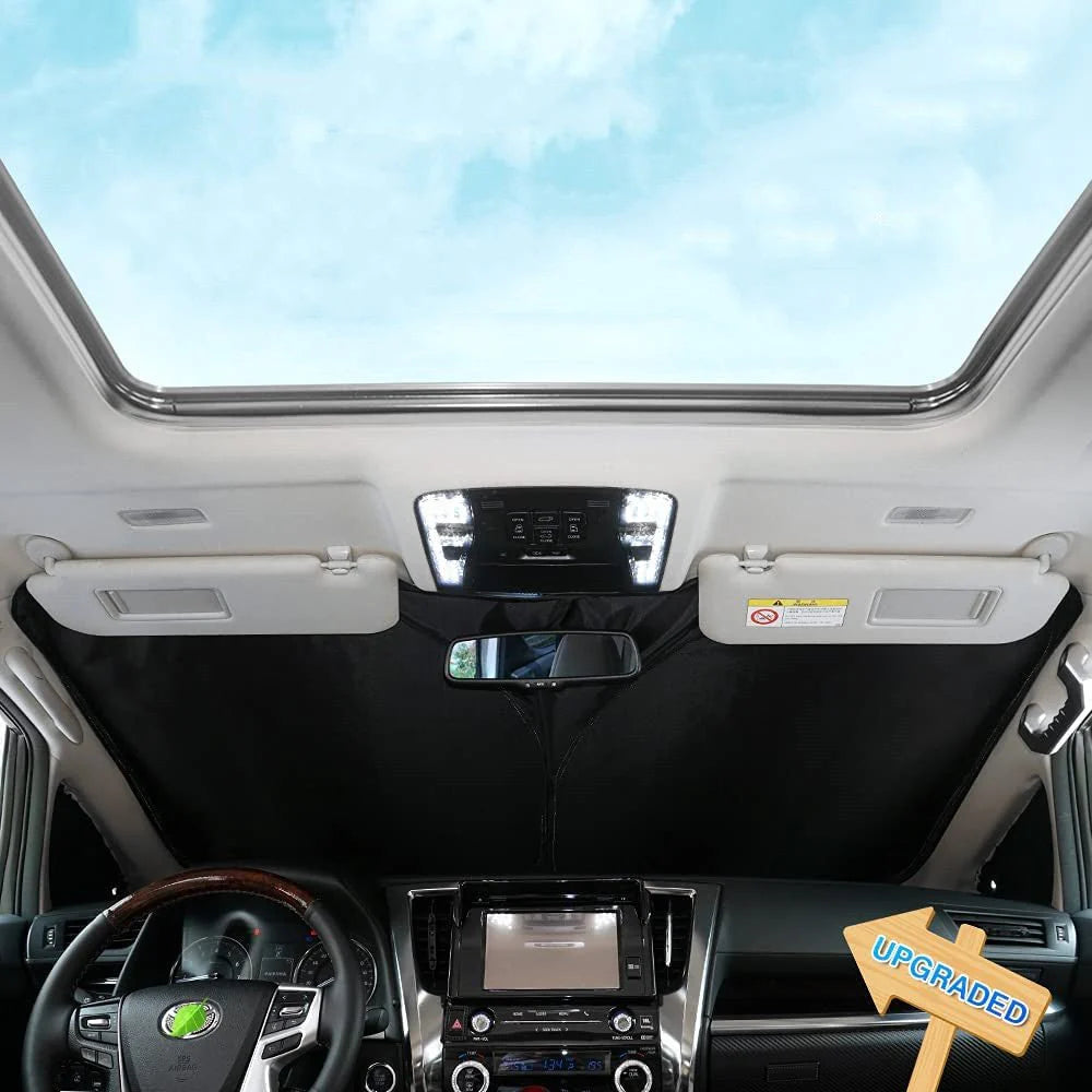 Tesla Model S Windshield Sunshade (2016–2025) – UV Protection, Heat Reduction, Custom Fit
