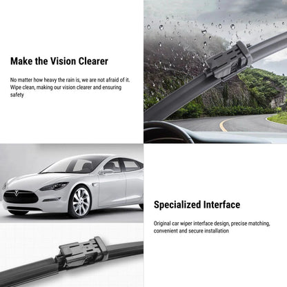 Premium Wiper Blades for Tesla Model S 2014–2026+ (2PCS) | OEM-Quality Replacement Windshield Wipers