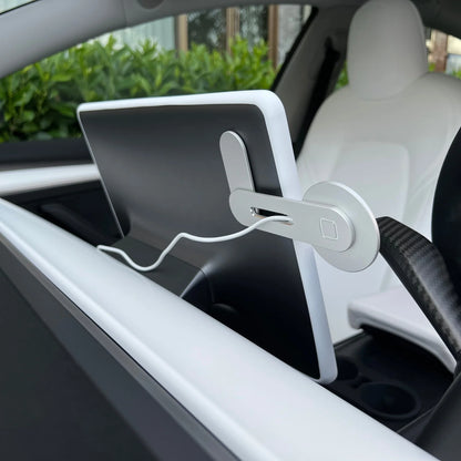 Wireless MagSafe Phone Mount with Charging for Tesla Model 3  Model Y  Model S  Model X & Cybertruck – Hidden Adjustable Magnetic Dashboard Holder
