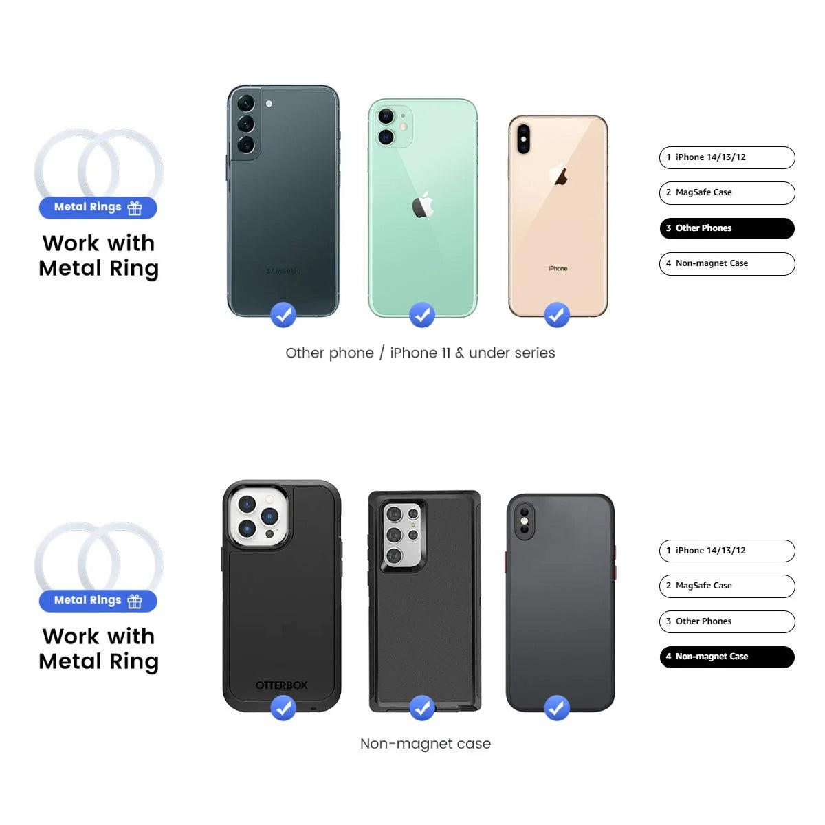 Wireless MagSafe Phone Mount with Charging for Tesla Model 3  Model Y  Model S  Model X & Cybertruck – Hidden Adjustable Magnetic Dashboard Holder