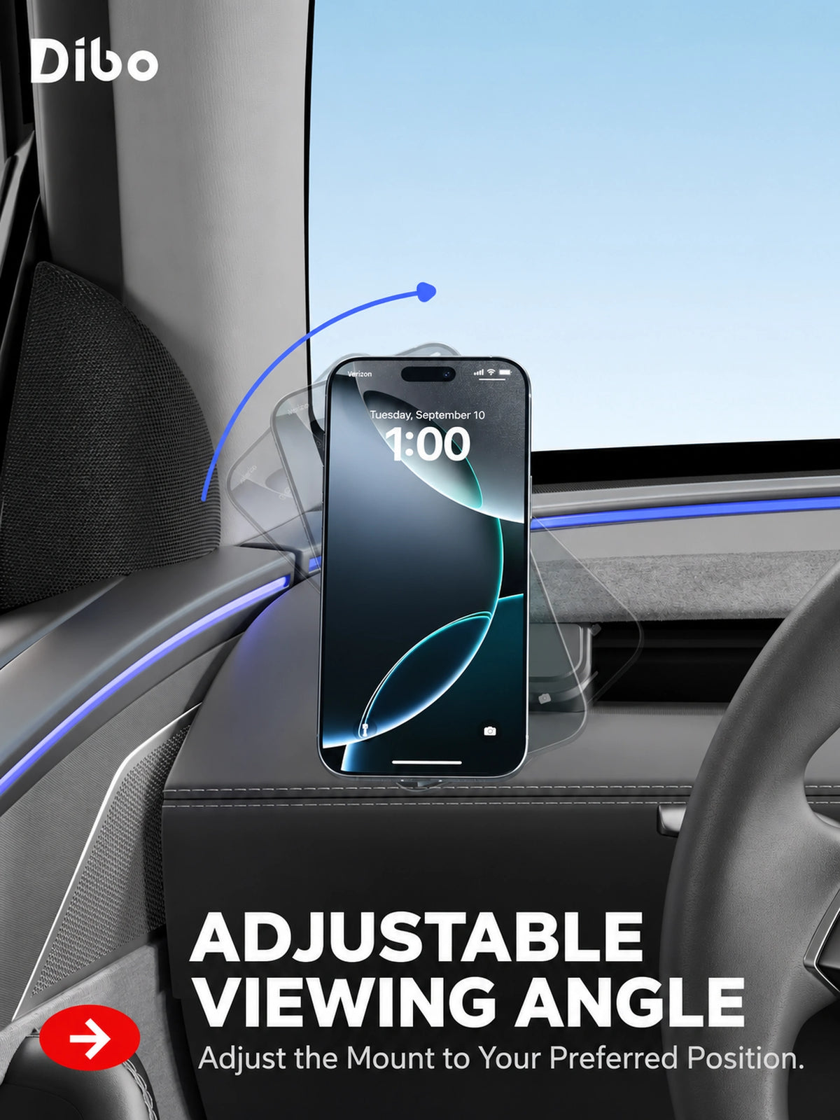 Dibo Tesla Model 3 Model Y Model Y L phone mount - English product detail 3