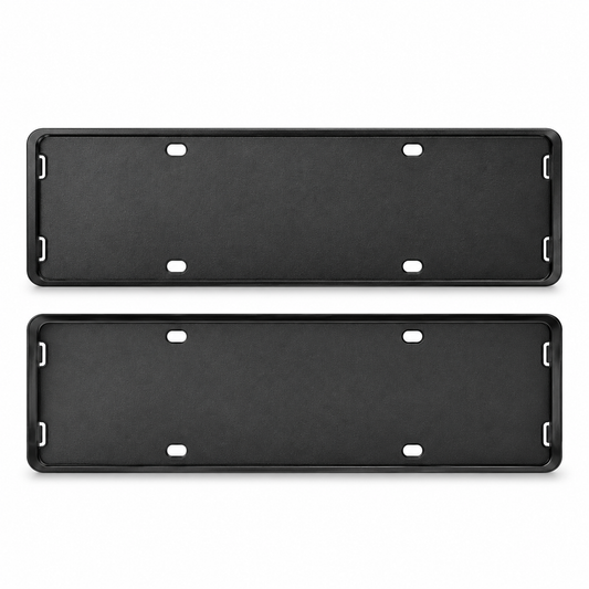 Dibo Tesla Model 3 Model Y Model Y L license plate frame on white background; package varies by selected option