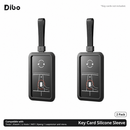 Key Card Holders - Black - 2 pieces
