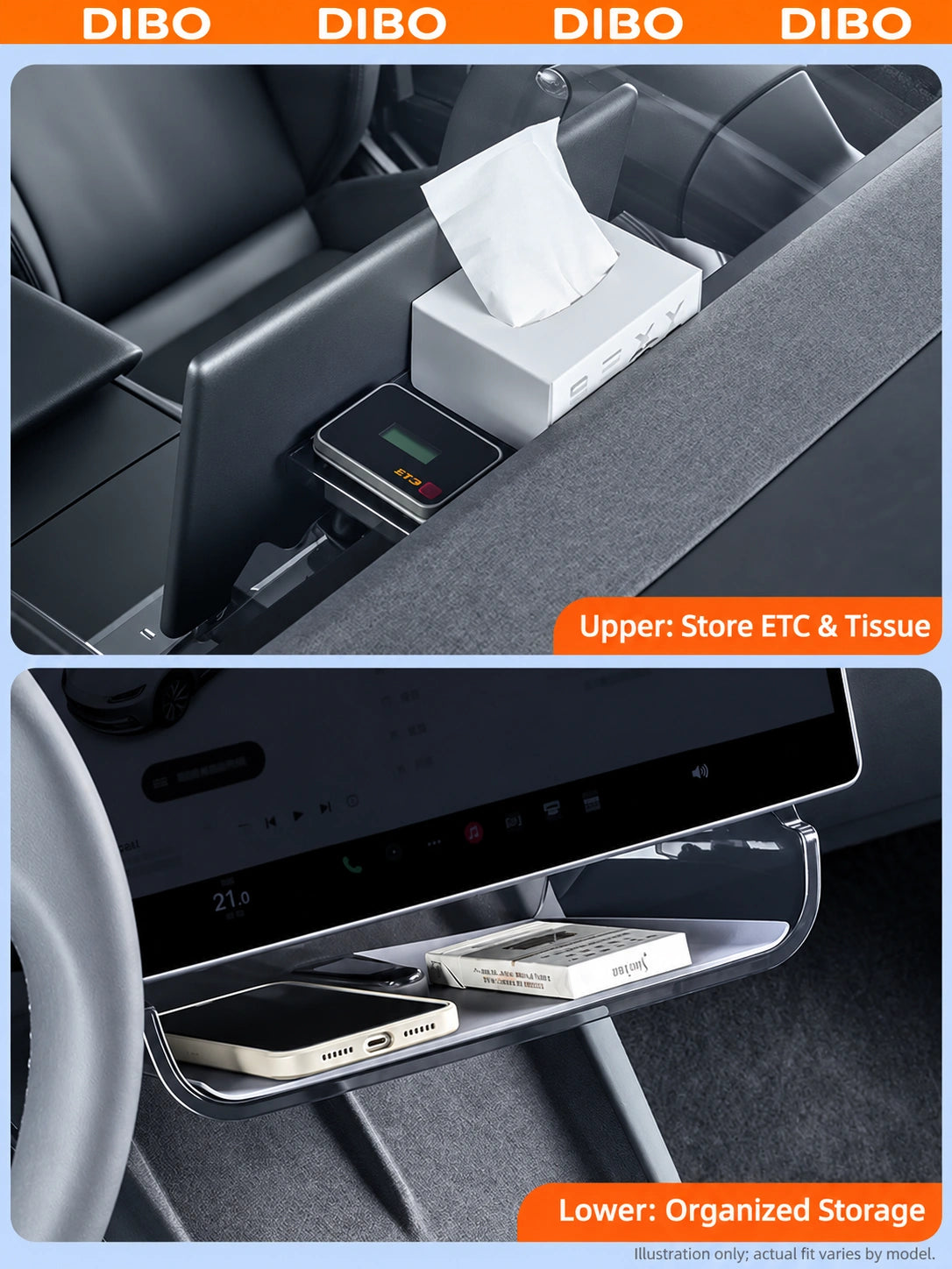 Dibo Acrylic screen storage shelf - product details 03-00