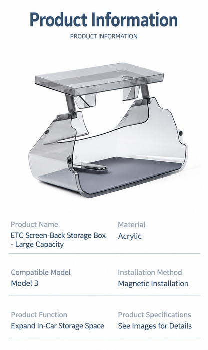 Dibo Acrylic screen storage shelf - product details 03-04