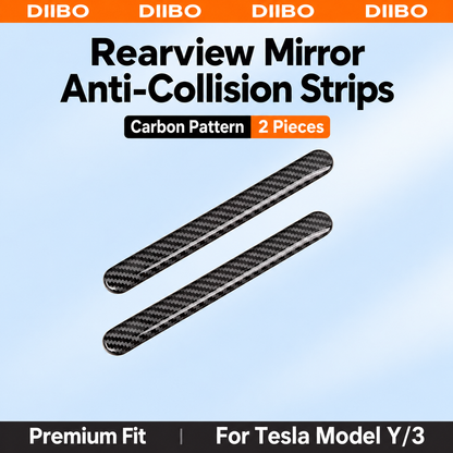 Body Protection Strips - Carbon pattern / Mirror strips - 2 pieces