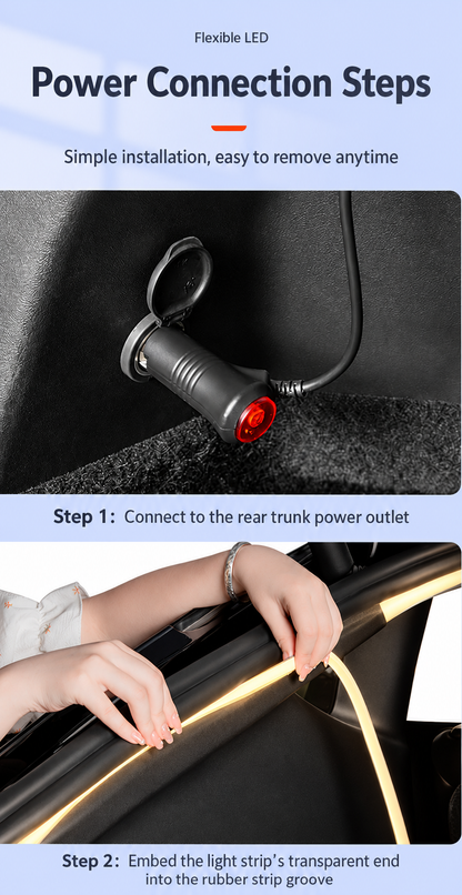 Dibo Model Y trunk LED light strip - product details 07-05