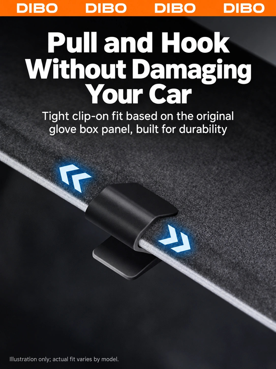 Dibo Folding glove box hooks - product details 08-02