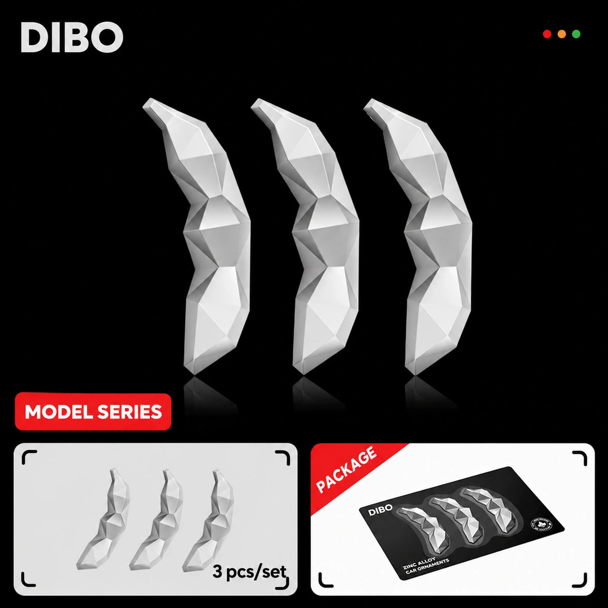 Dibo Faceted zinc alloy car ornaments - product details 10-02