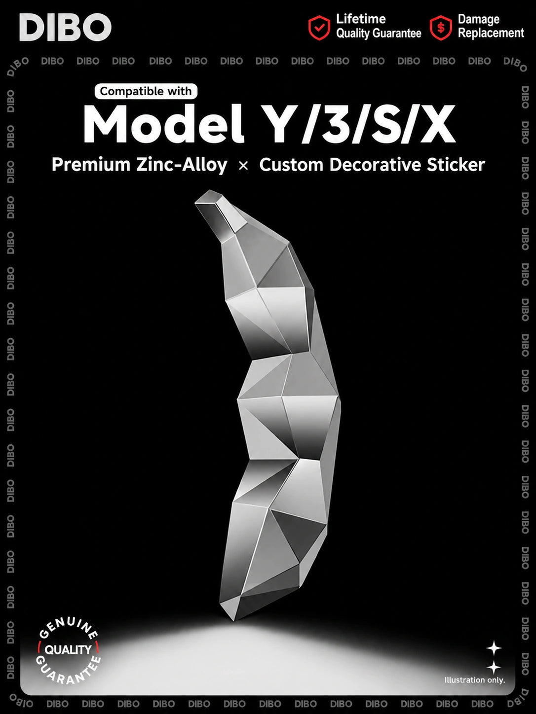 Dibo Faceted zinc alloy car ornaments - product details 10-03