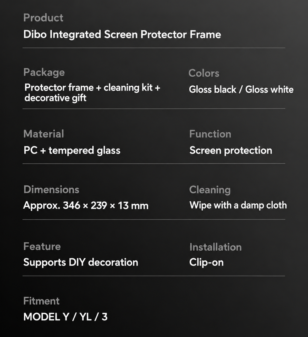 Screen Protector Frames - English product details 6