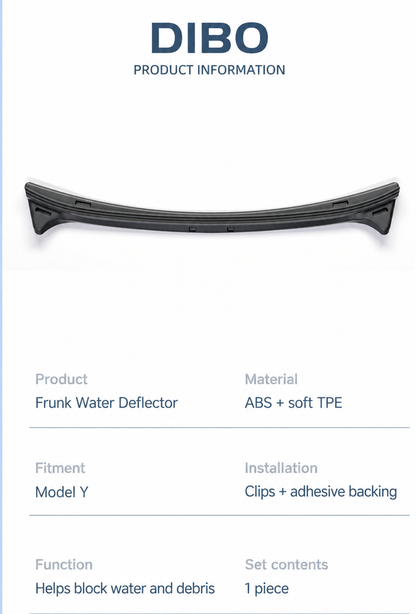 Frunk Water Deflectors - English product details 6