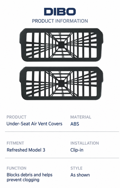 Under-Seat Vent Covers - English product details 7