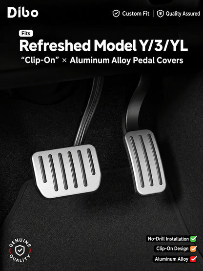 Dibo aluminum pedal covers – installed pedal set