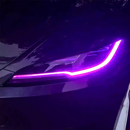 LED DRL Headlight Upgrade Kit for Tesla Model 3 Highland 2024+ (Oct 2023+) – Dynamic Daytime Running Lights with Sequential Turn Signal, Plug & Play OEM Fit